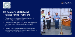 IIT Kanpur's Training on 5G and Indigenous Networks for DoT Officers